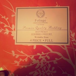 Foliage full size 4 piece sheet set.